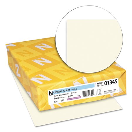 Neenah Paper Paper, Classic Crest 24lb.White, PK500 01345
